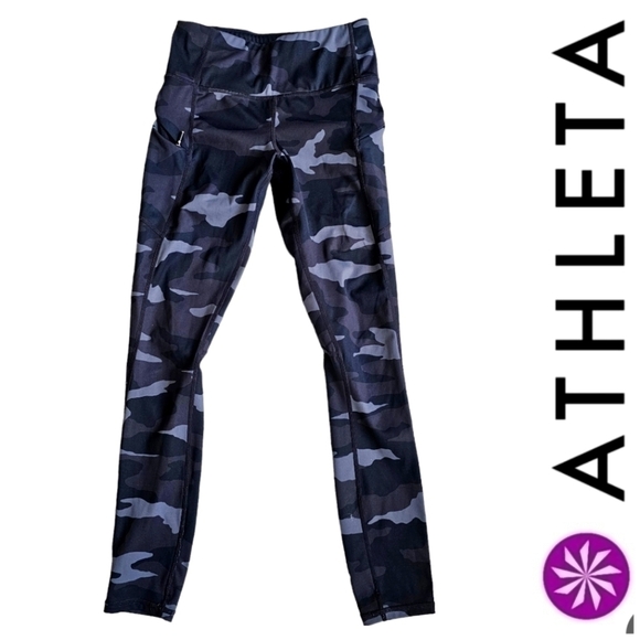 Athleta Pants - ATHLETA Black Camo Leggings - Size XXS (US 00)